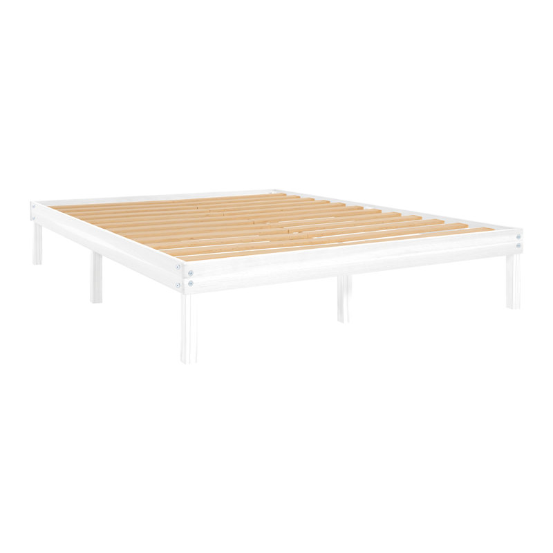 Ebern Designs Eimuntas 14 inch Solid Wood Platform Bed, No Squeak Bed